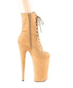 Pleaser Direct Beyond 1020FS Camel Faux Suede Ankle Boots 9 Pleaser Direct Beyond 1020FS Camel Faux Suede Ankle Boots