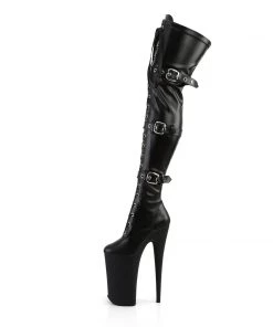 Pleaser Direct Beyond 3028 Black Faux Leather Thigh High Boots Larger Size Shoes 7 Pleaser Direct Beyond 3028 Black Faux Leather Thigh High Boots Larger Size Shoes