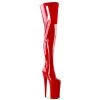 Pleaser Direct Beyond 4000 Red Patent Thigh High Boots