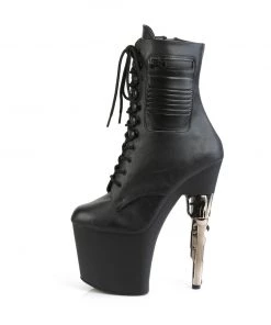 Pleaser Direct Larger Size Shoes Bondgirl 1020PK Black Faux Leather Ankle Boots 7 Pleaser Direct Larger Size Shoes Bondgirl 1020PK Black Faux Leather Ankle Boots