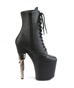 Pleaser Direct Larger Size Shoes Bondgirl 1020PK Black Faux Leather Ankle Boots 9 Pleaser Direct Larger Size Shoes Bondgirl 1020PK Black Faux Leather Ankle Boots