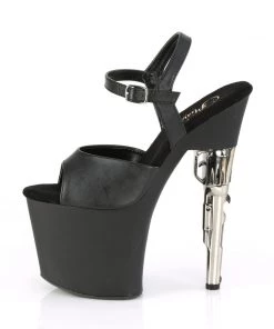 Pleaser Direct Bondgirl 709 Black Matte Gun Platforms Larger Size Shoes 7 Pleaser Direct Bondgirl 709 Black Matte Gun Platforms Larger Size Shoes