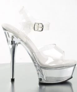 Pleaser Direct Captiva 608 Clear Heels 9 Pleaser Direct Captiva 608 Clear Heels