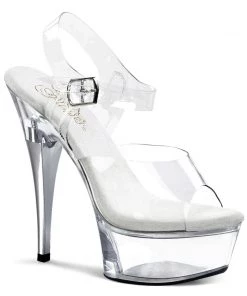 Pleaser Direct Captiva 608 Clear Heels