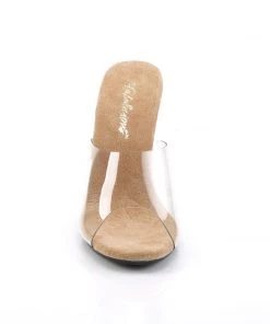 Pleaser Direct Larger Size Shoes Caress 401 Clear Sandals