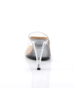 Pleaser Direct Larger Size Shoes Caress 401 Clear Sandals