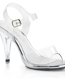 Pleaser Direct Caress 408 Clear Sandals Larger Size Shoes