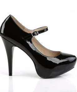 Pleaser Direct Chloe 02 Black Patent Mary Jane Platforms Larger Size Shoes 9 Pleaser Direct Chloe 02 Black Patent Mary Jane Platforms Larger Size Shoes