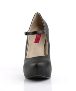 Pleaser Direct Chloe 02 Black Matte Mary Jane Platforms