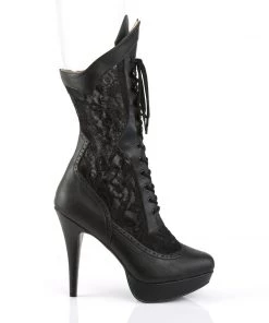 Pleaser Direct Chloe 115 Black Lace Up Ankle Boots Larger Size Shoes 9 Pleaser Direct Chloe 115 Black Lace Up Ankle Boots Larger Size Shoes