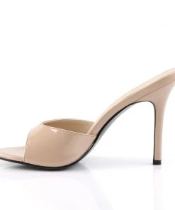 Pleaser Direct Classique 01 Nude Patent Peep Toe Sandals Larger Size Shoes 7 Pleaser Direct Classique 01 Nude Patent Peep Toe Sandals Larger Size Shoes