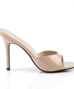 Pleaser Direct Classique 01 Nude Patent Peep Toe Sandals Larger Size Shoes 9 Pleaser Direct Classique 01 Nude Patent Peep Toe Sandals Larger Size Shoes