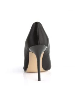 Pleaser Direct Classique 20 Black Satin Pointed Stilettos