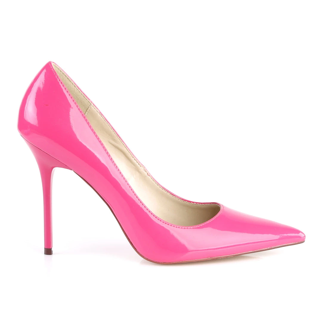 Pleaser Direct Classique 20 Hot Pink Patent Pointed Stilettos Larger Size Shoes 5 Pleaser Direct Classique 20 Hot Pink Patent Pointed Stilettos Larger Size Shoes