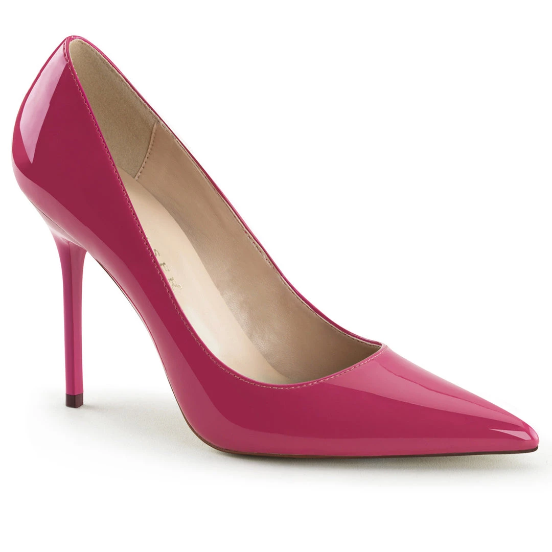 Pleaser Direct Classique 20 Hot Pink Patent Pointed Stilettos Larger Size Shoes 1 Pleaser Direct Classique 20 Hot Pink Patent Pointed Stilettos Larger Size Shoes