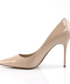Pleaser Direct Classique 20 Nude Patent Pointed Stilettos 7 Pleaser Direct Classique 20 Nude Patent Pointed Stilettos