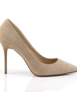 Pleaser Direct Larger Size Shoes Classique 20 Nude Suede Pointed Stilettos 9 Pleaser Direct Larger Size Shoes Classique 20 Nude Suede Pointed Stilettos
