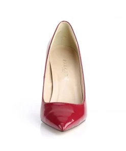 Pleaser Direct Larger Size Shoes Classique 20 Raspberry Patent Pointed Stilettos