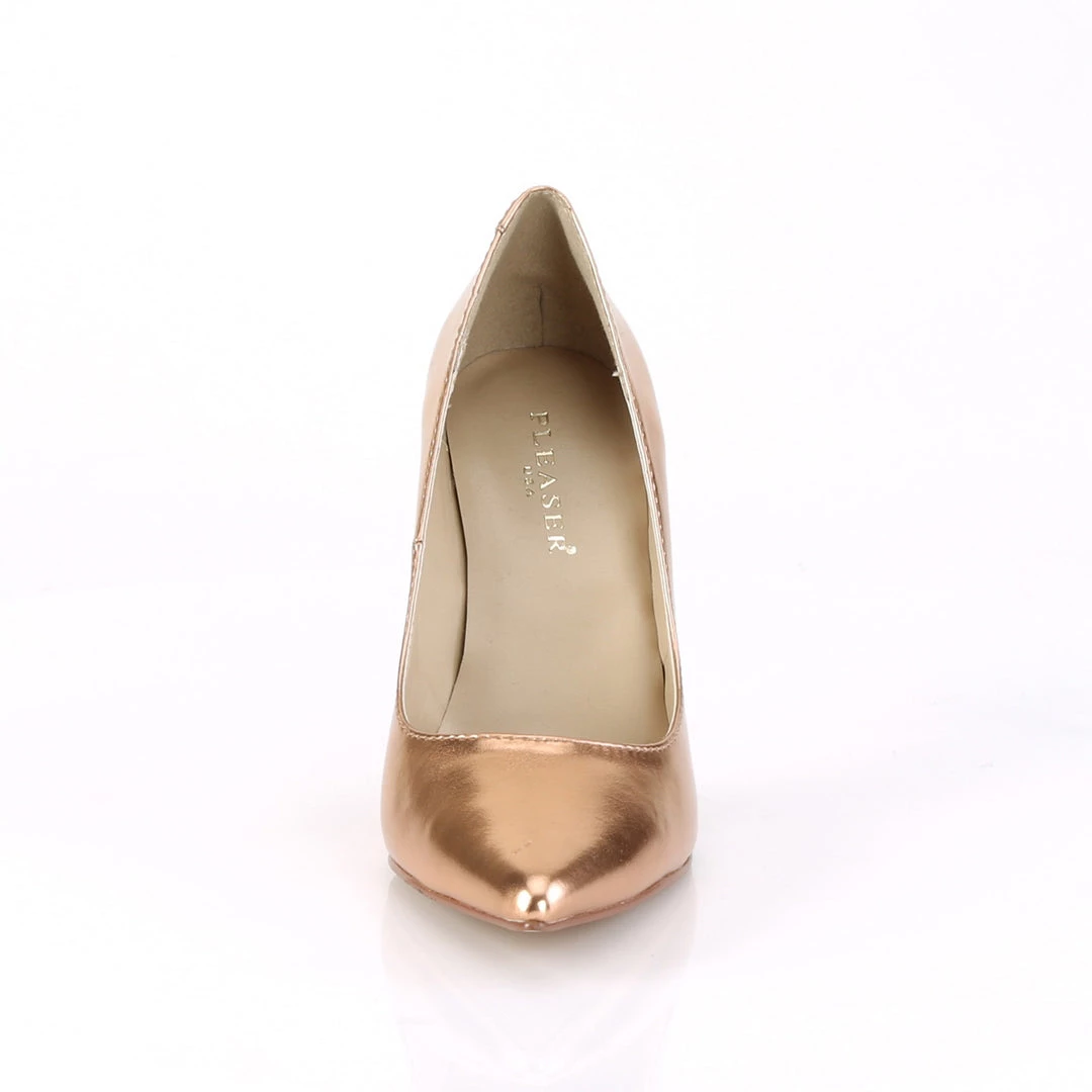 Pleaser Direct Classique 20 Rose Gold Metallic Pointed Stilettos Larger Size Shoes 2 Pleaser Direct Classique 20 Rose Gold Metallic Pointed Stilettos Larger Size Shoes