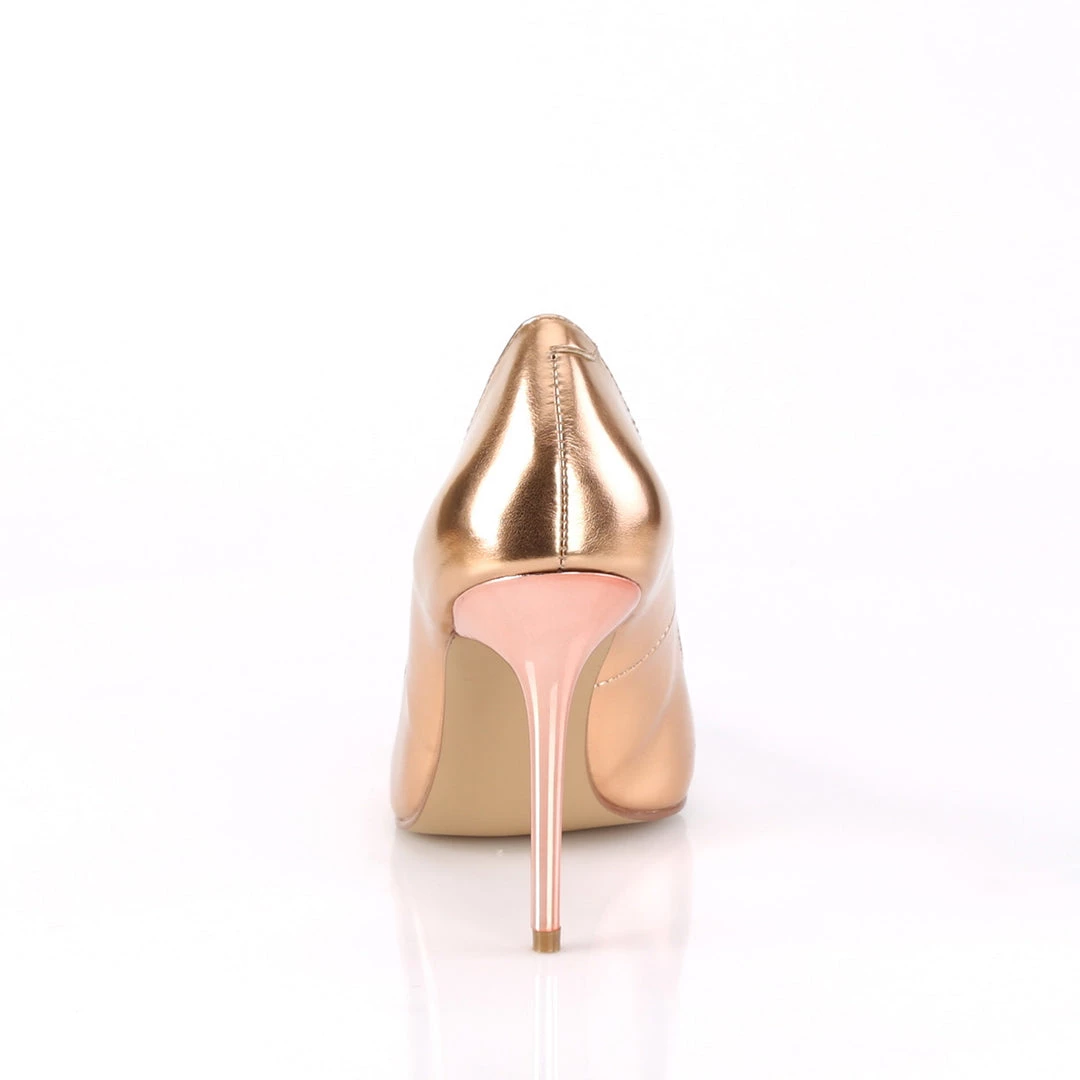 Pleaser Direct Classique 20 Rose Gold Metallic Pointed Stilettos Larger Size Shoes 4 Pleaser Direct Classique 20 Rose Gold Metallic Pointed Stilettos Larger Size Shoes
