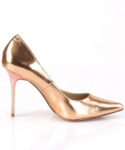 Pleaser Direct Classique 20 Rose Gold Metallic Pointed Stilettos Larger Size Shoes 9 Pleaser Direct Classique 20 Rose Gold Metallic Pointed Stilettos Larger Size Shoes