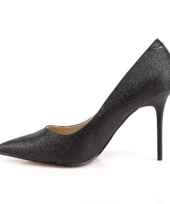 Pleaser Larger Size Shoes CLASSIQUE 20G Black Vegan 4