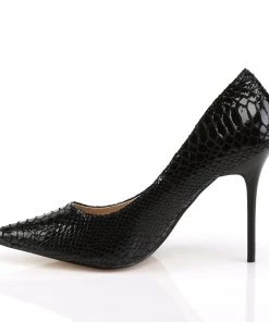 Pleaser Direct Classique 20SP Black Snake Print Stilettos