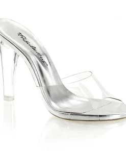 Pleaser Direct Clearly 401 Clear Perspex Heels