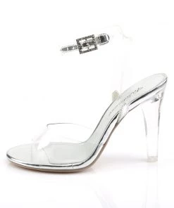 Pleaser Direct Clearly 406 Clear Perspex Heels