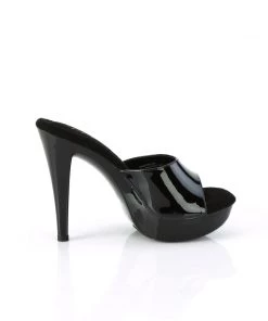 Pleaser Direct Cocktail 501 Black Mule Platforms Larger Size Shoes