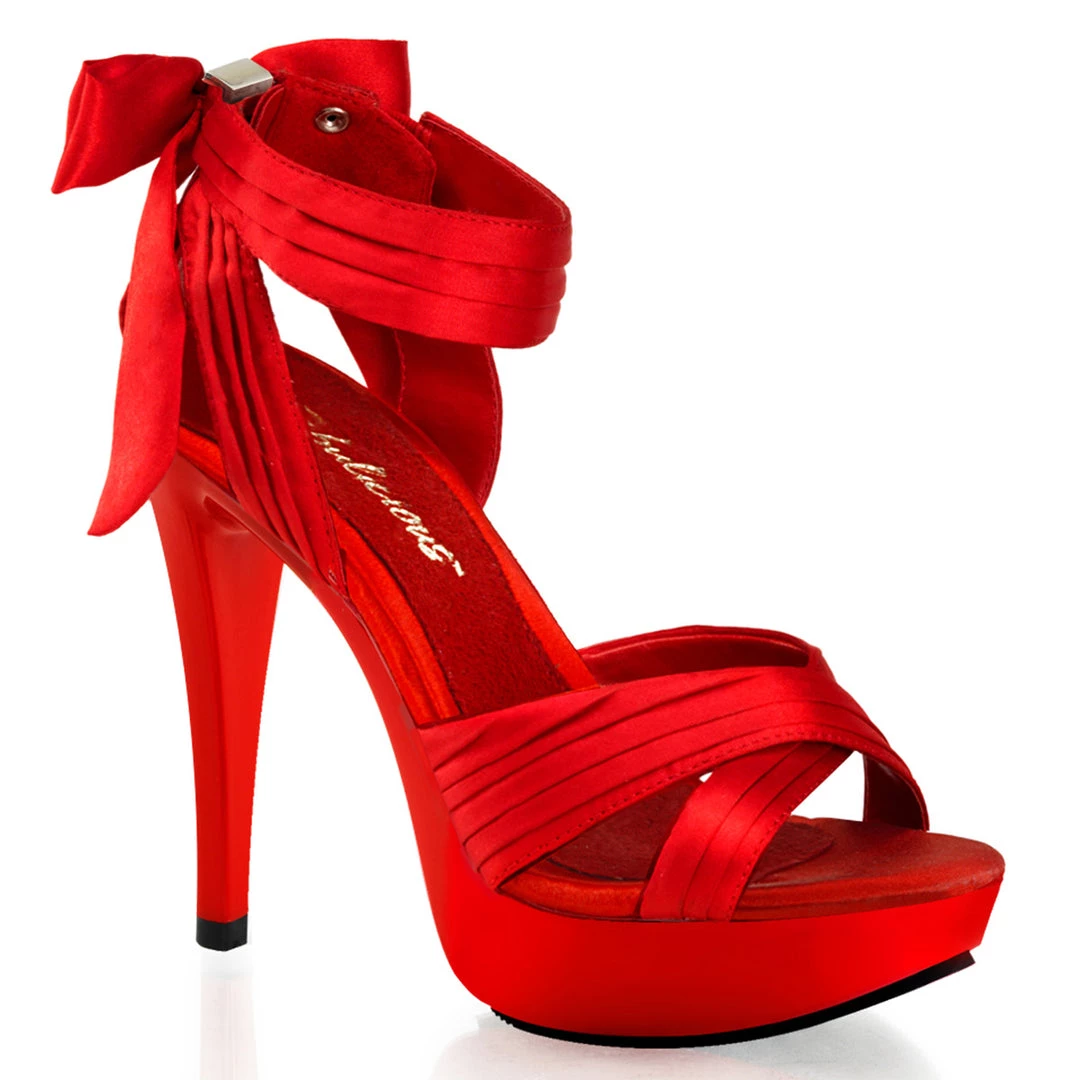 Pleaser Direct Larger Size Shoes Cocktail 568 Red Satin Criss Cross Sandals 1 Pleaser Direct Larger Size Shoes Cocktail 568 Red Satin Criss Cross Sandals