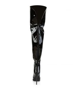 Pleaser Direct Larger Size Shoes Courtly 3012 Black Patent Thigh High Boots 8 Pleaser Direct Larger Size Shoes Courtly 3012 Black Patent Thigh High Boots