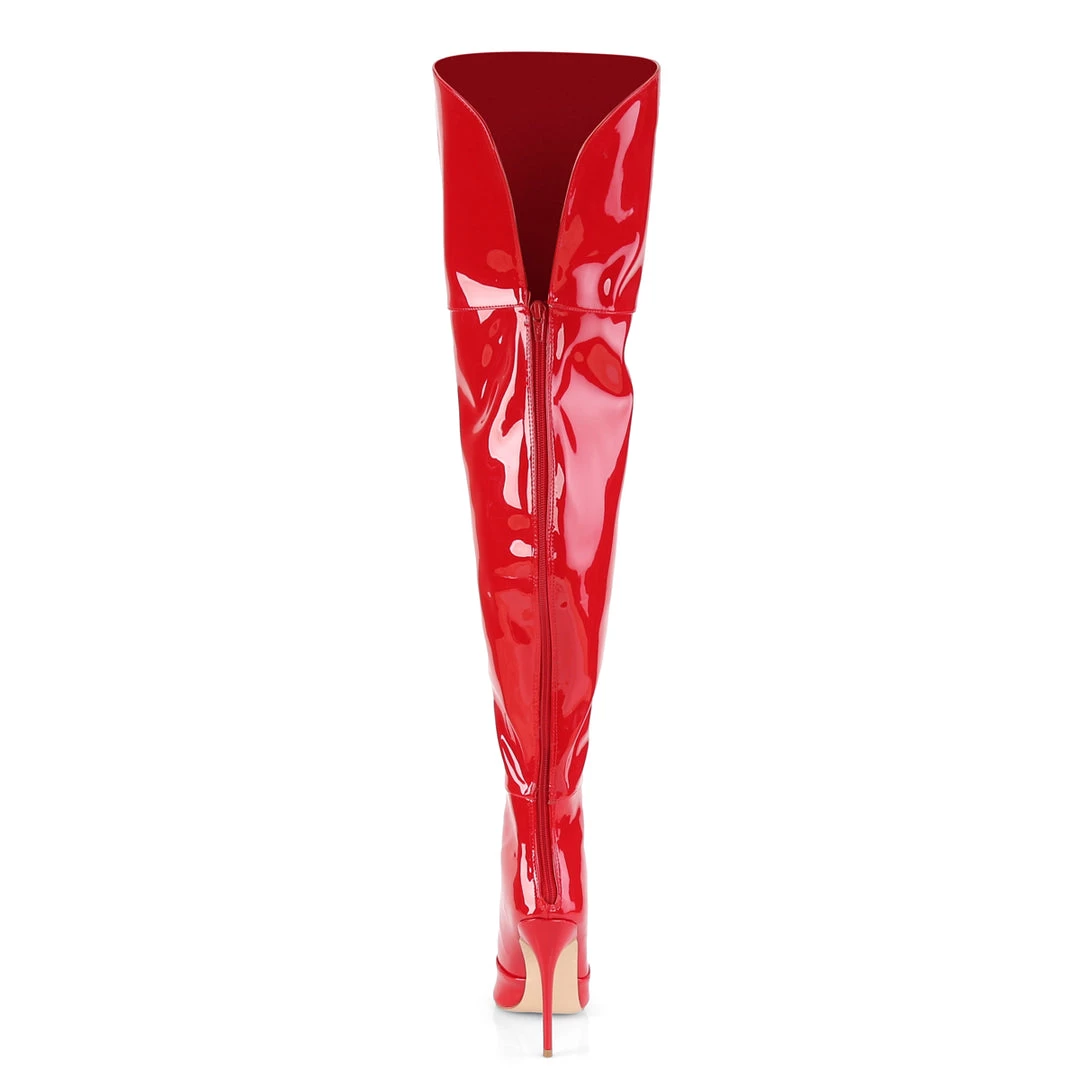 Pleaser Direct Courtly 3012 Red Patent Thigh High Boots Larger Size Shoes 3 Pleaser Direct Courtly 3012 Red Patent Thigh High Boots Larger Size Shoes