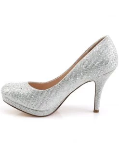 Pleaser Direct Covet 02 Silver Rhinestone Platform Heels Glitter Shoes 7 Pleaser Direct Covet 02 Silver Rhinestone Platform Heels Glitter Shoes