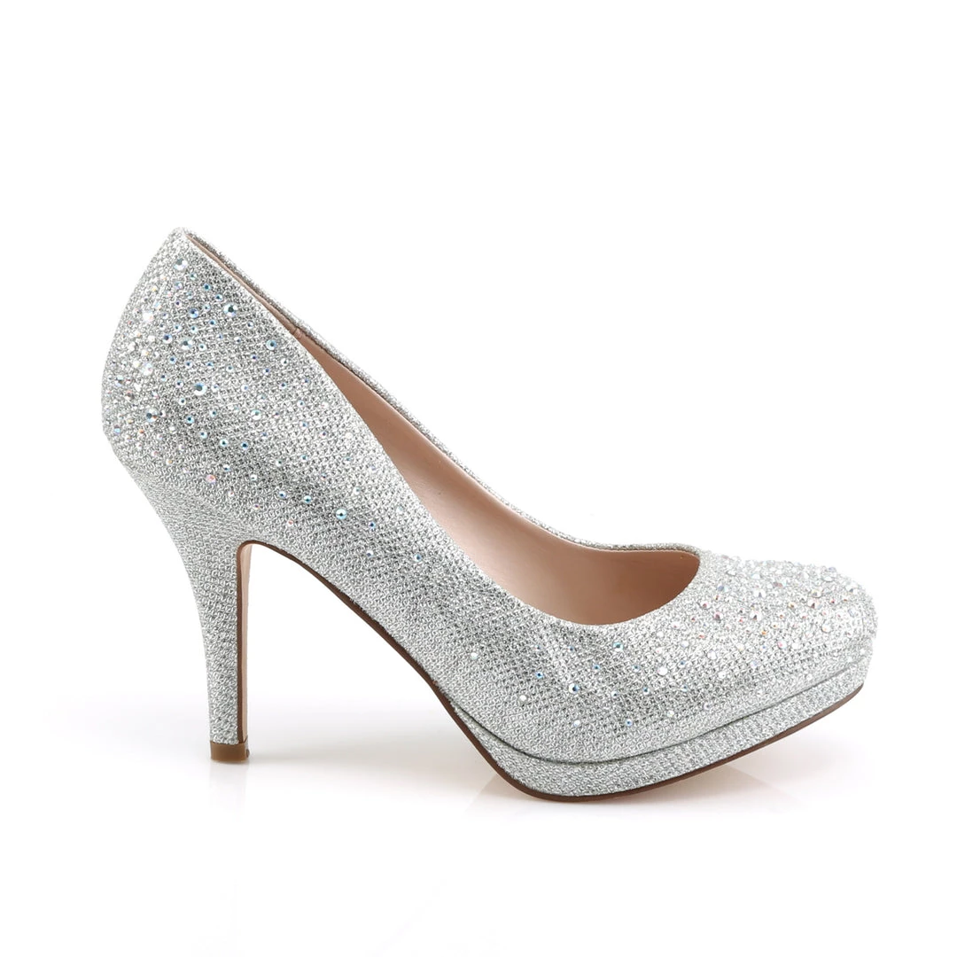 Pleaser Direct Covet 02 Silver Rhinestone Platform Heels Glitter Shoes 5 Pleaser Direct Covet 02 Silver Rhinestone Platform Heels Glitter Shoes