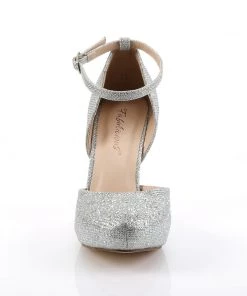 Pleaser Direct Covet 03 Silver Rhinestone High Heels