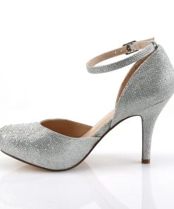 Pleaser Direct Covet 03 Silver Rhinestone High Heels 7 Pleaser Direct Covet 03 Silver Rhinestone High Heels