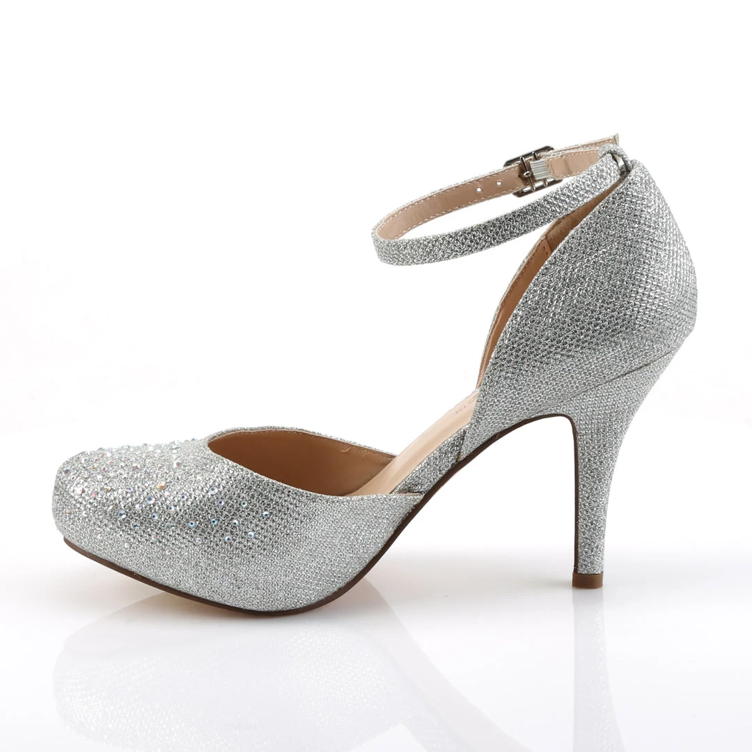 Pleaser Direct Covet 03 Silver Rhinestone High Heels 3 Pleaser Direct Covet 03 Silver Rhinestone High Heels