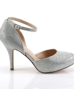 Pleaser Direct Covet 03 Silver Rhinestone High Heels 9 Pleaser Direct Covet 03 Silver Rhinestone High Heels