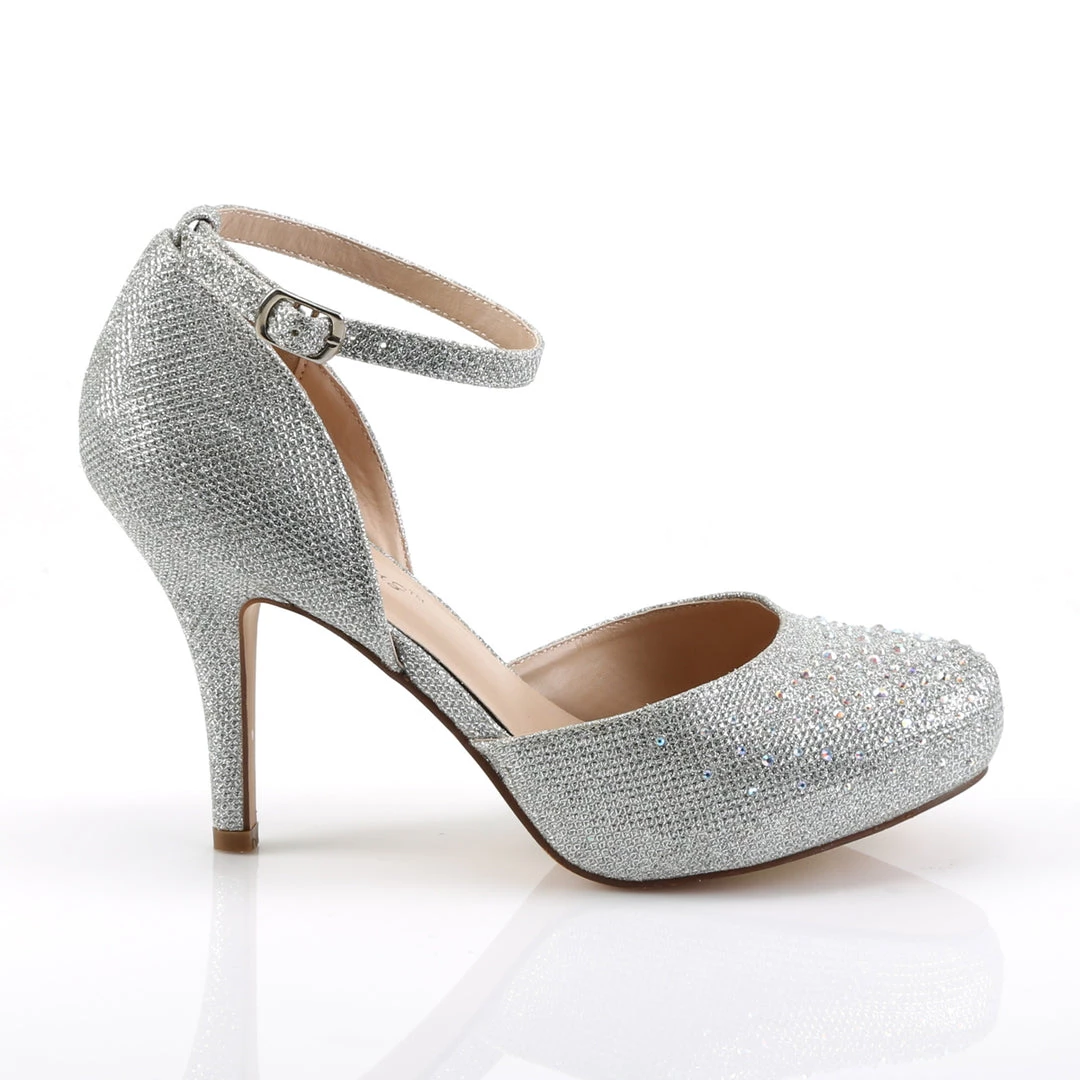 Pleaser Direct Covet 03 Silver Rhinestone High Heels 5 Pleaser Direct Covet 03 Silver Rhinestone High Heels