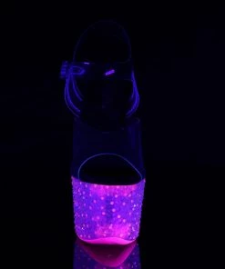 Pleaser CRYSTALIZE 308PS Pink 7" - 7 1/2" Heel Larger Size Shoes