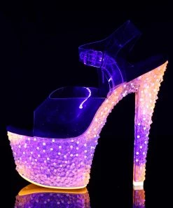 Pleaser Larger Size Shoes CRYSTALIZE 308PS Orange 7