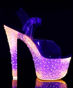 Pleaser Larger Size Shoes CRYSTALIZE 308PS Orange 7