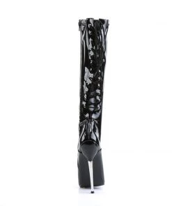 Pleaser Direct Dagger 2064 Black Patent Boots