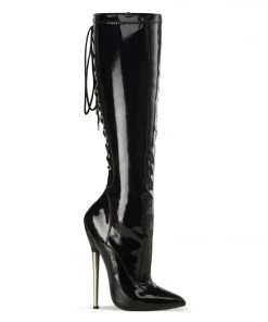Pleaser Direct Dagger 2064 Black Patent Boots