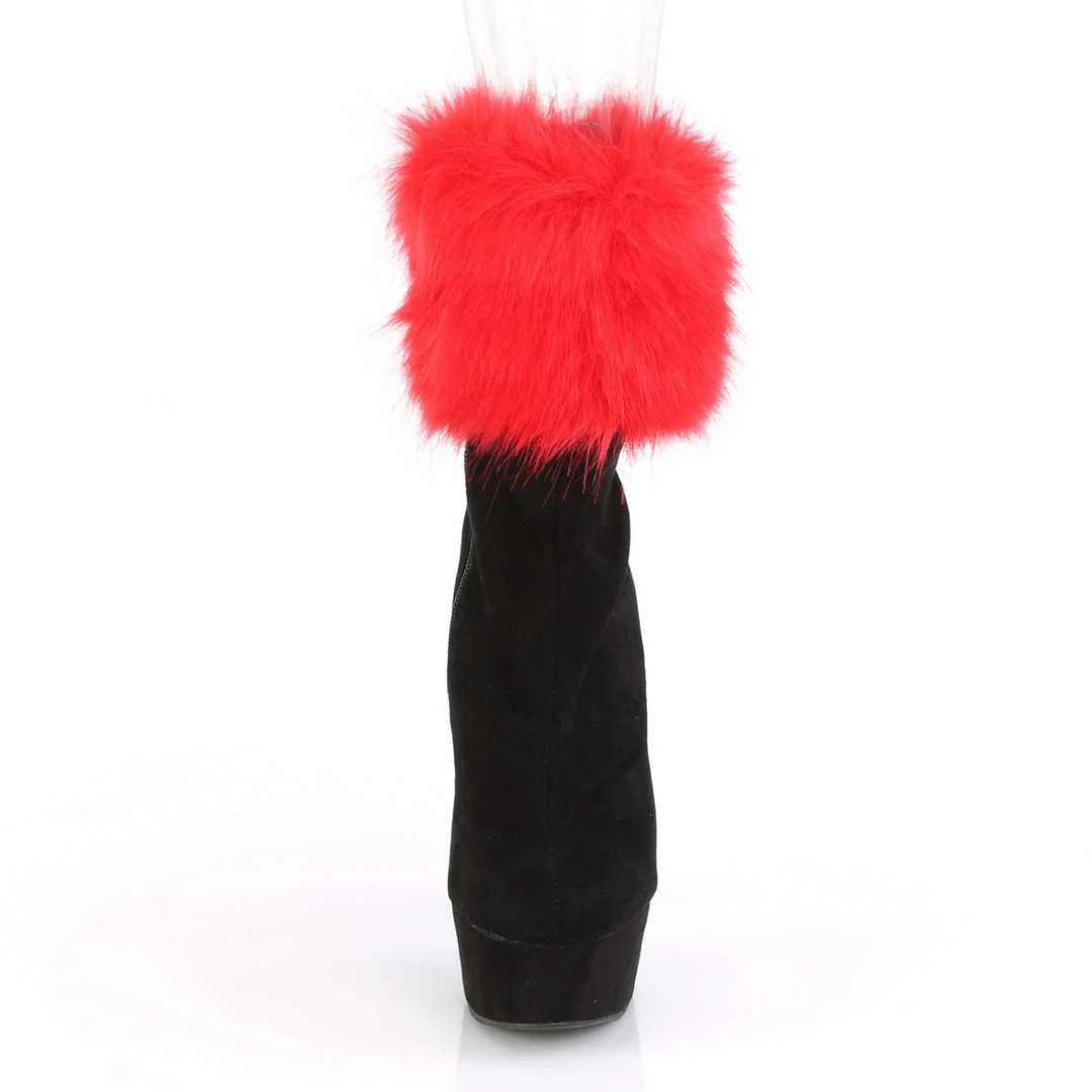 Pleaser Direct Larger Size Shoes Delight 1000 Ankle Boots With Changeable Fur Cuffs 2 Pleaser Direct Larger Size Shoes Delight 1000 Ankle Boots With Changeable Fur Cuffs