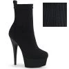 Pleaser Direct Larger Size Shoes Delight 1002-1 Black Knit Ankle Boots
