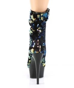 Pleaser Direct Delight 1004 Multi Colour Sequin Ankle Boots