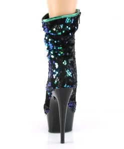 Pleaser Direct Delight 1004 Green Sequin Ankle Boots Platform Shoes 8 Pleaser Direct Delight 1004 Green Sequin Ankle Boots Platform Shoes