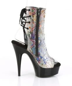 Pleaser Direct Delight 1018SP Snakeskin Ankle Boots 9 Pleaser Direct Delight 1018SP Snakeskin Ankle Boots